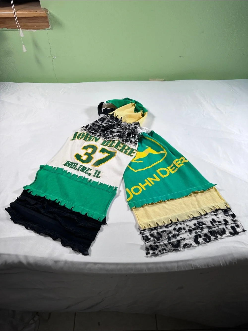 Reworked Patchwork Scarf / Upcycled T-Shirt Scarf